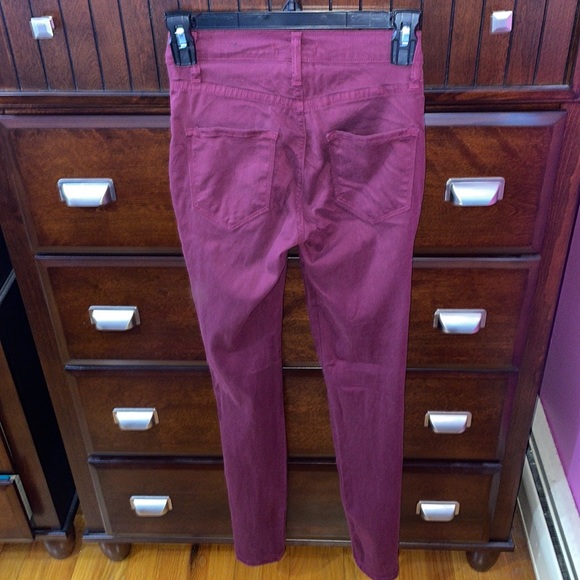 FN Burgundy Skinny Jeans - Picture 2 of 3